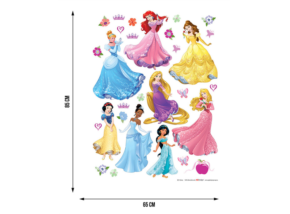 Detská samolepka DISNEY PRINCEZNY 4 65x85 cm