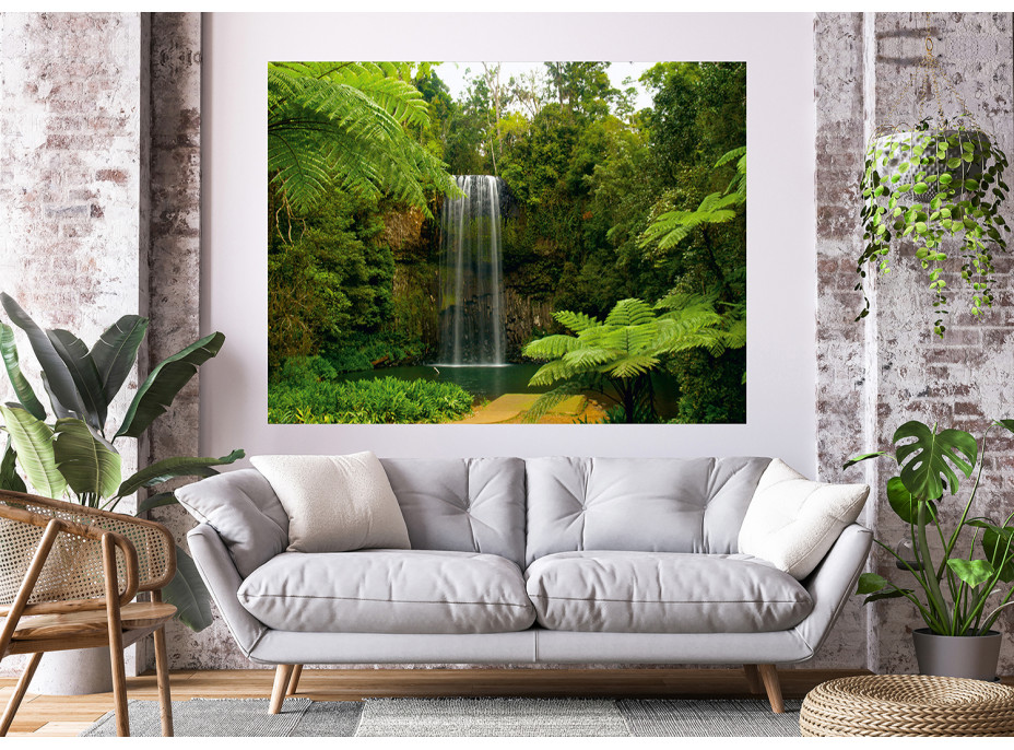 Moderné fototapety - Vodopád v pralese - 180x127 cm