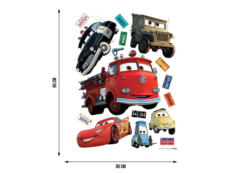 Detská samolepka DISNEY AUTA 65x85 cm