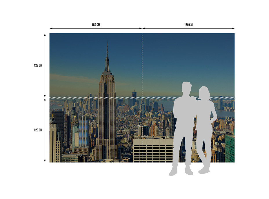 Moderné fototapety - New York - 360x254 cm