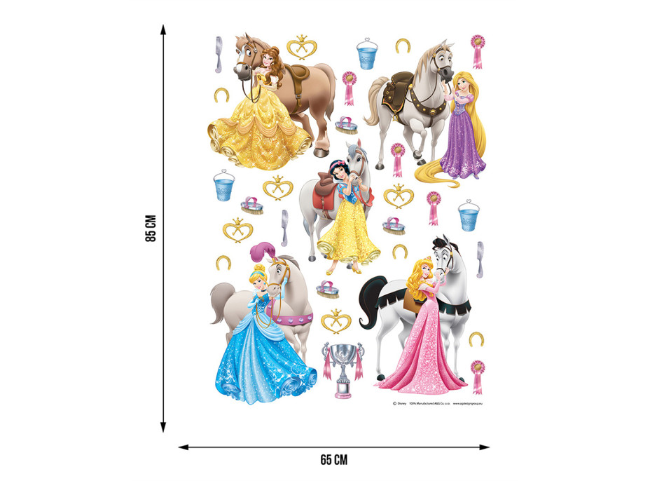 Detská samolepka DISNEY PRINCEZNY 65x85 cm