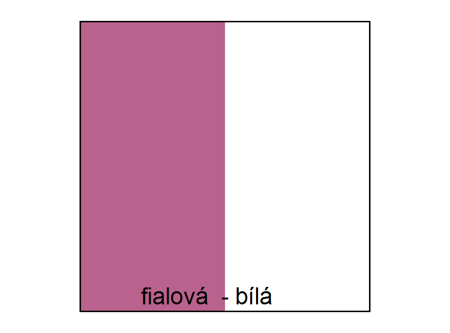 Farebné prevedenie - fialová/biela