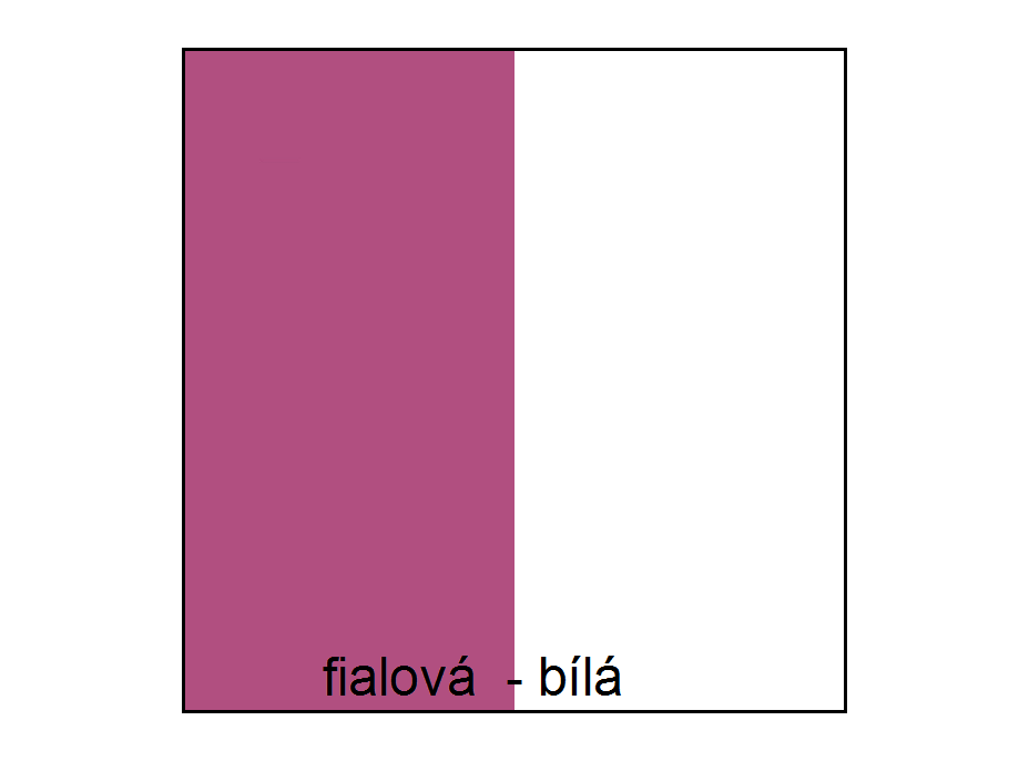 Farebné prevedenie - fialová/biela