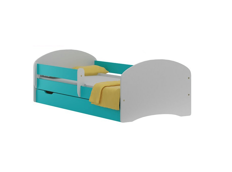 Detská posteľ so zásuvkou AQUA 140x70 cm