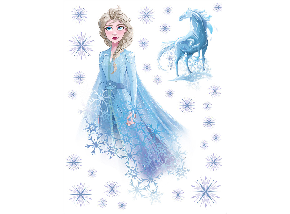 Detská samolepka FROZEN 2 kreslená Elsa 65x85 cm