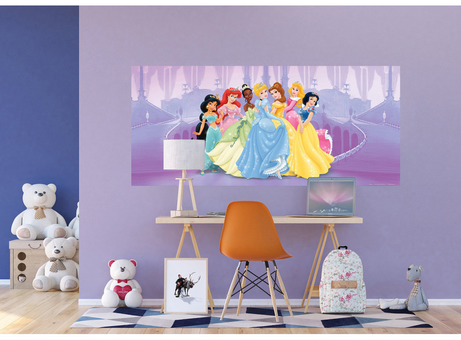 Detská fototapeta DISNEY - Princezné na zámku - 202x90 cm