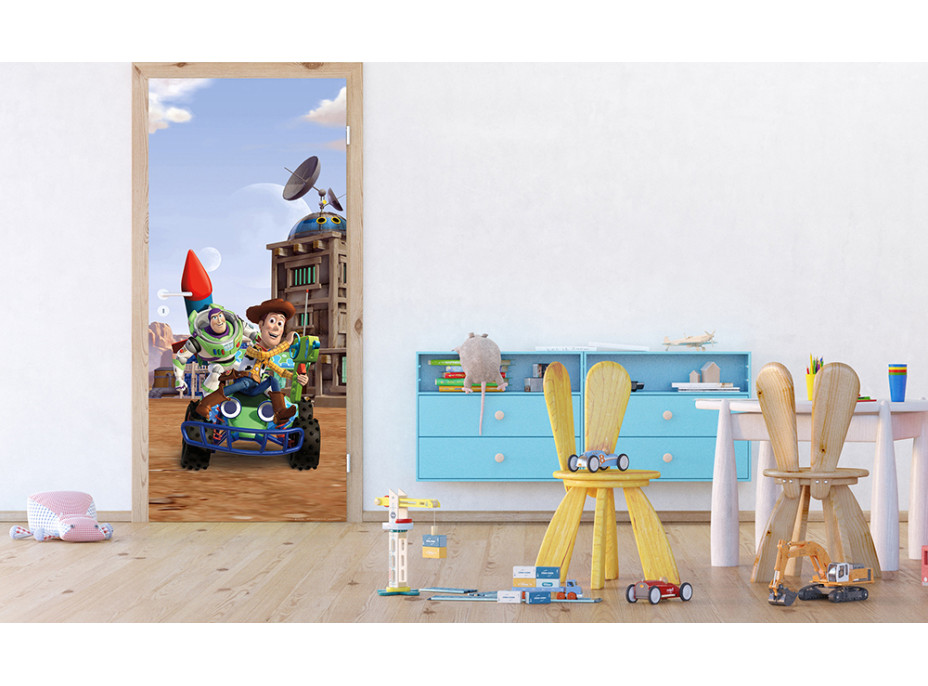 Detská fototapeta DISNEY - Woody a Buzz - 90x202 cm