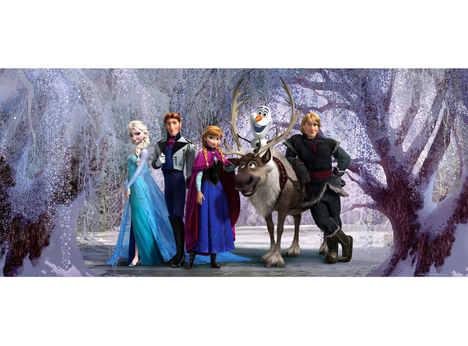 Detská fototapeta DISNEY - Frozen v kúzelnom lese - 202x90 cm