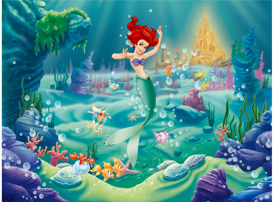 Detská fototapeta DISNEY - ARIEL - 360x270 cm