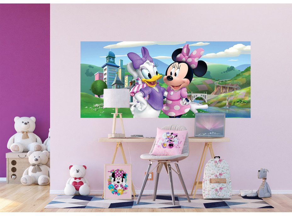 Detská fototapeta DISNEY - Minnie a Daisy - 202x90 cm