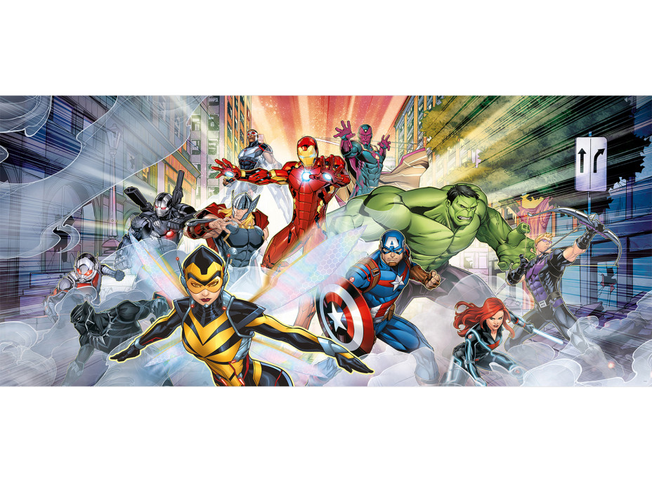 Detská fototapeta MARVEL - Avengers do boja - 202x90 cm