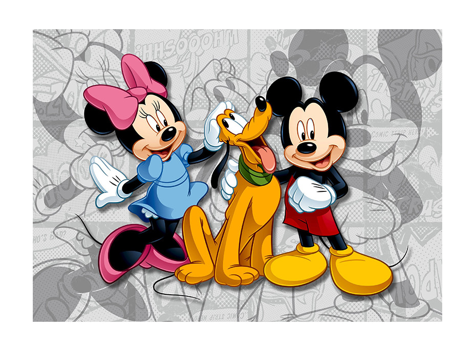 Detská fototapeta DISNEY - Mickey, Minnie a Pluto - 155x110 cm