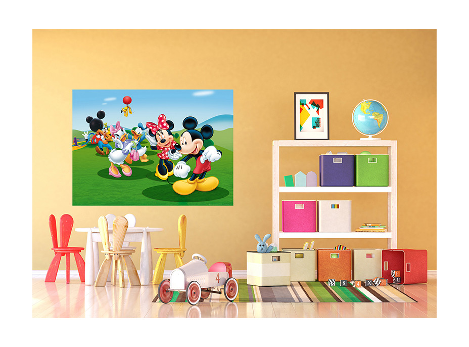 Detská fototapeta DISNEY - Mickey Mouse tancuje s priateľmi - 155x110 cm