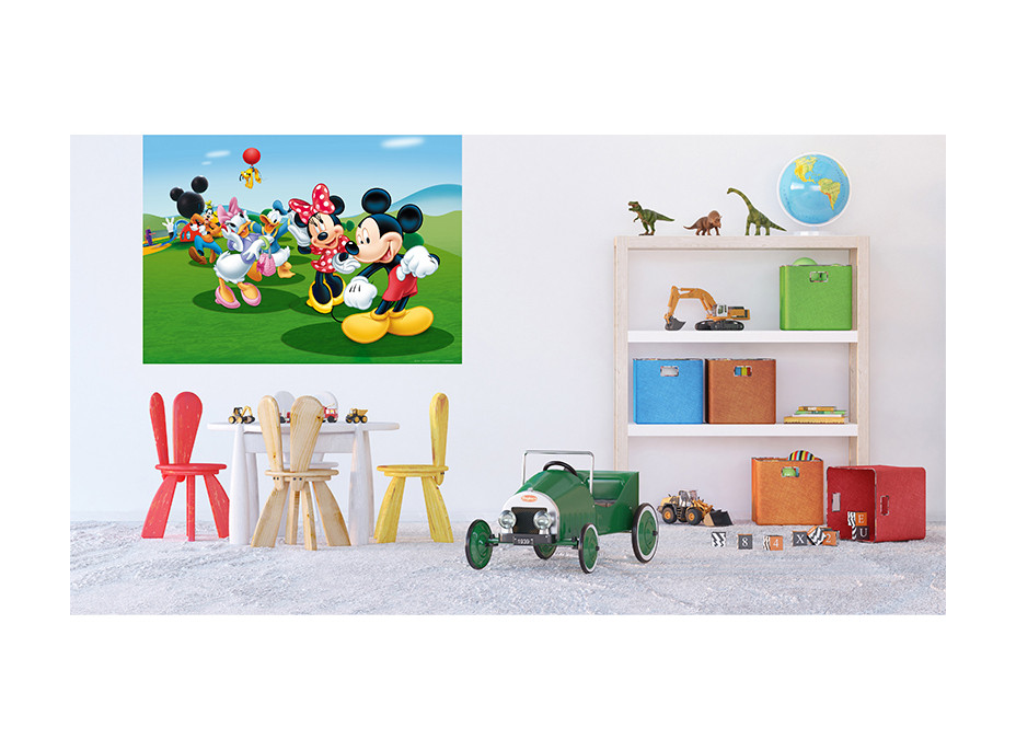 Detská fototapeta DISNEY - Mickey Mouse tancuje s priateľmi - 155x110 cm