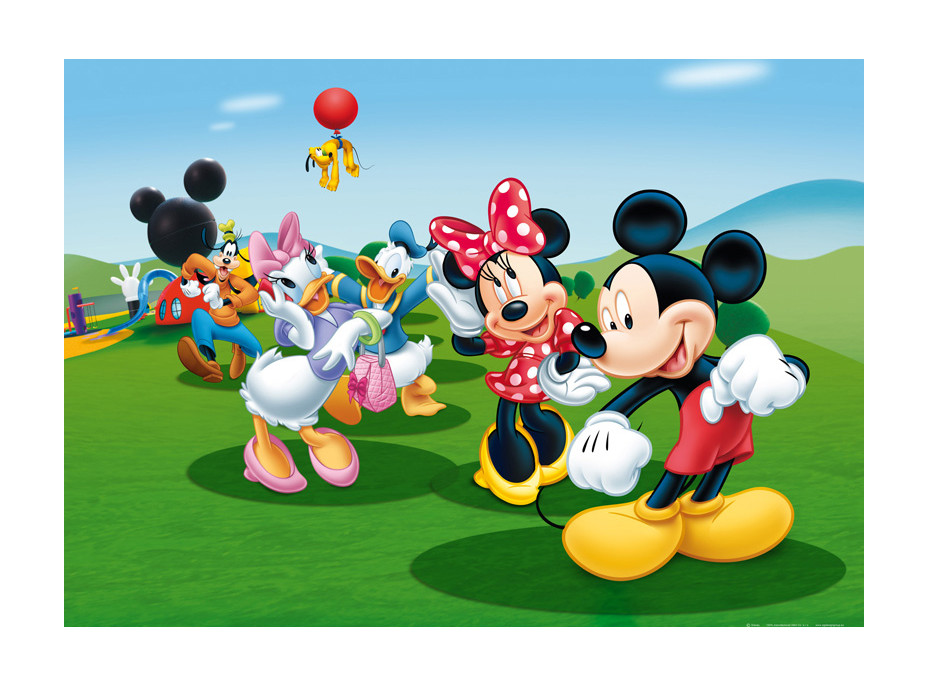 Detská fototapeta DISNEY - Mickey Mouse tancuje s priateľmi - 155x110 cm