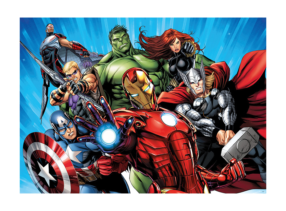 Detská fototapeta MARVEL - Hrdinovia Avengers - 155x110 cm