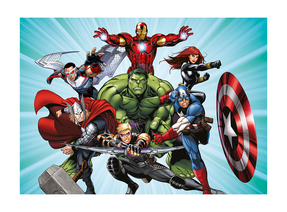 Detská fototapeta MARVEL - Hrdinovia Avengers útočia - 155x110 cm