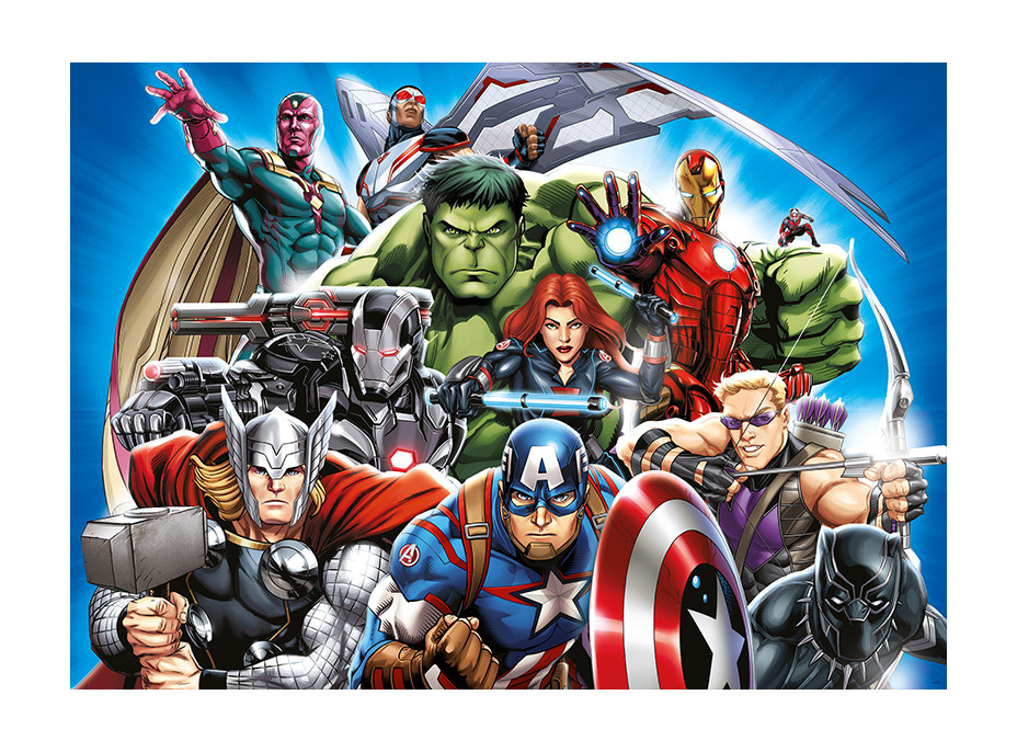 Detská fototapeta MARVEL - Hrdinovia Avengers na stráži - 155x110 cm