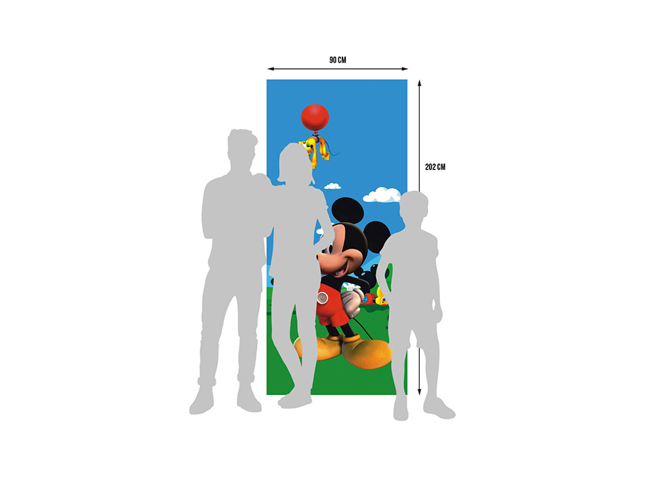 Detská fototapeta DISNEY - Mickey Mouse - 90x202 cm
