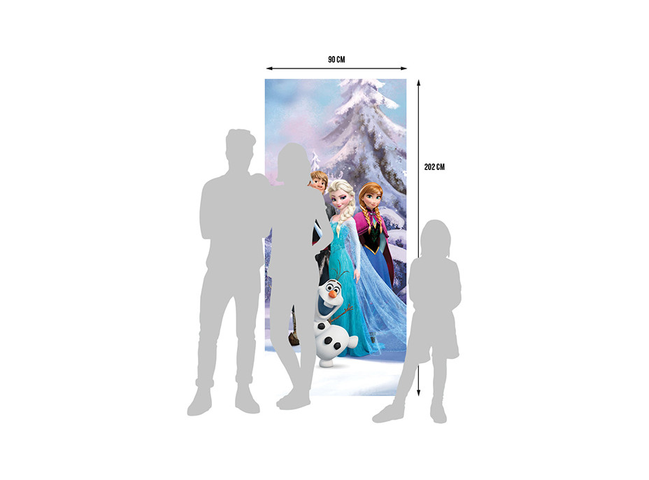 Detská fototapeta DISNEY - Frozen v kúzelnom lese - 90x202 cm