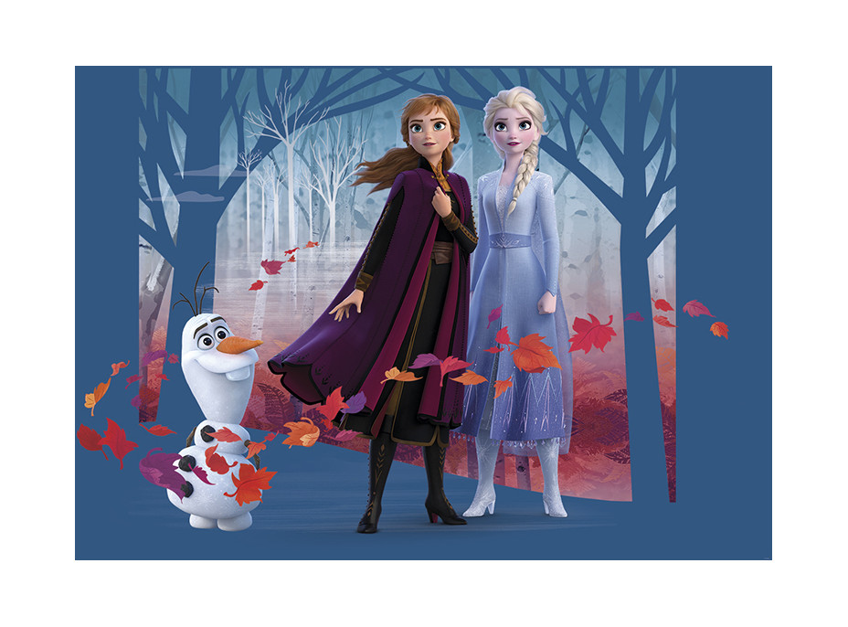 Detská fototapeta DISNEY - FROZEN - Olaf, Elsa a Anna - 155x110 cm