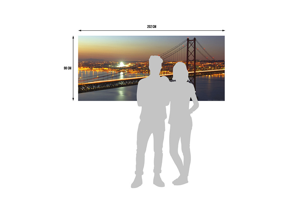 Moderné fototapety - Večerný most - 202x90 cm
