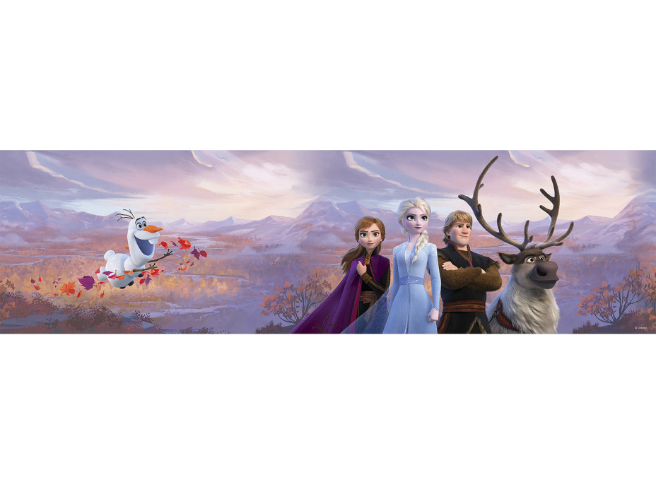 Detská samolepiaca bordúra DISNEY FROZEN 2 lietajúce Olaf - 10x500 cm