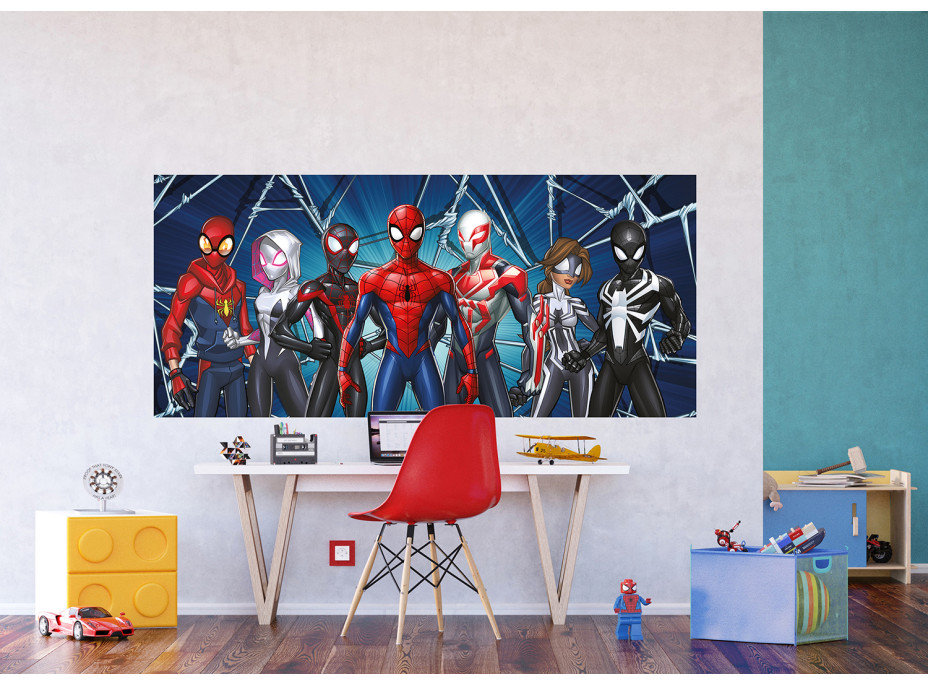 Detská fototapeta MARVEL- SPIDER-MAN - Paralelné svety - 202x90 cm