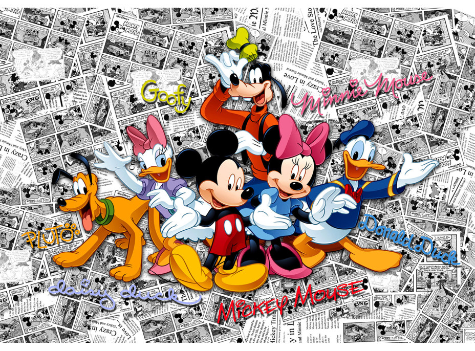 Detská fototapeta DISNEY - Mickey Mouse a kamaráti - 360x254 cm
