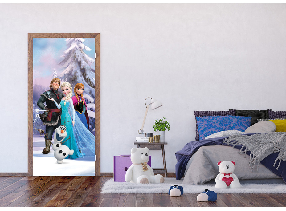 Detská fototapeta DISNEY - Frozen v kúzelnom lese - 90x202 cm