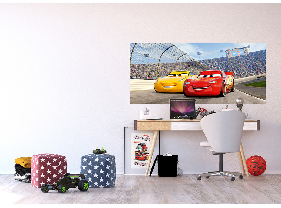 Detská fototapeta DISNEY - CARS - súperovi - 202x90 cm