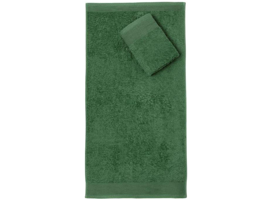 Bavlnená osuška AQUA 70x140 cm - tmavo zelená