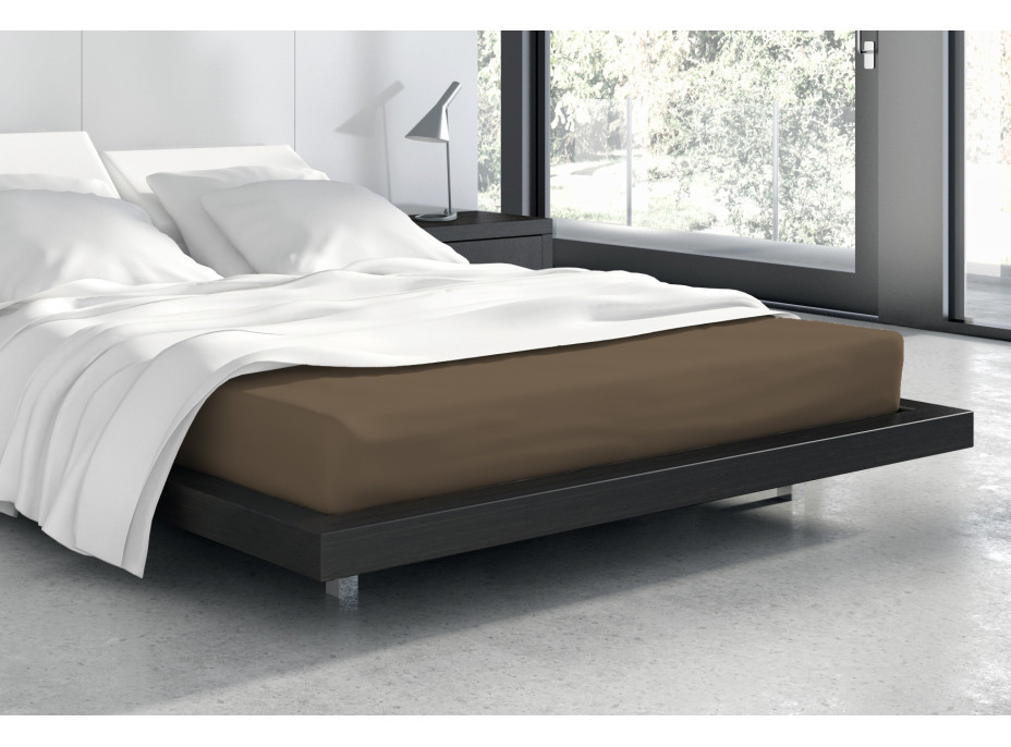 Froté prestieradlo MATE 200x180 cm - hnedé