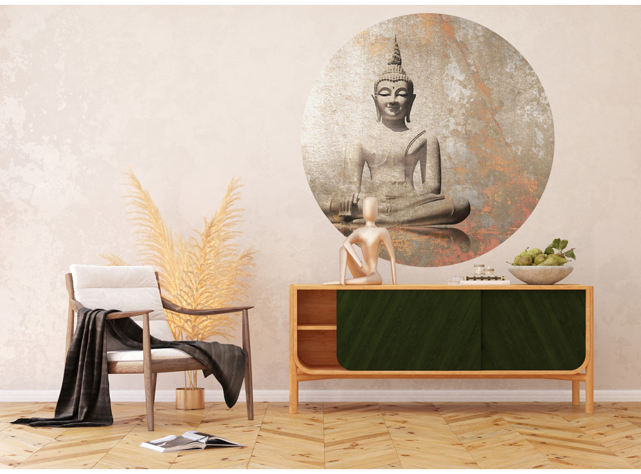 Moderné fototapety - Budha - guľatá - 140 cm