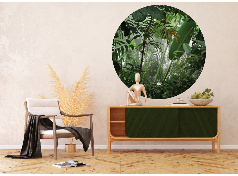 Moderné fototapety - Tropické rastliny - guľatá - 140 cm