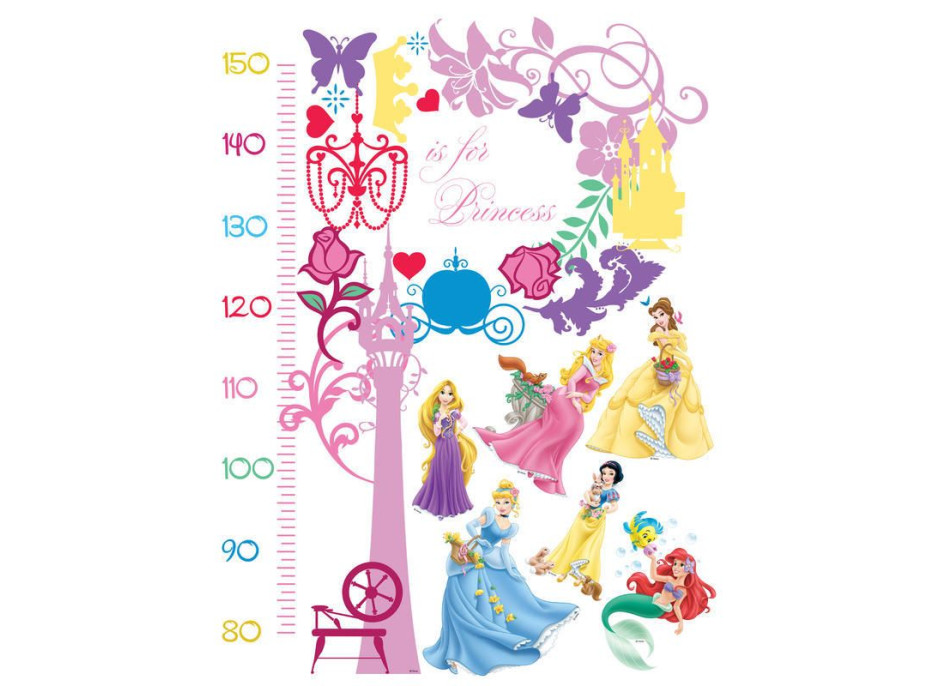 Detská samolepka DISNEY PRINCEZNY METER 65x85 cm