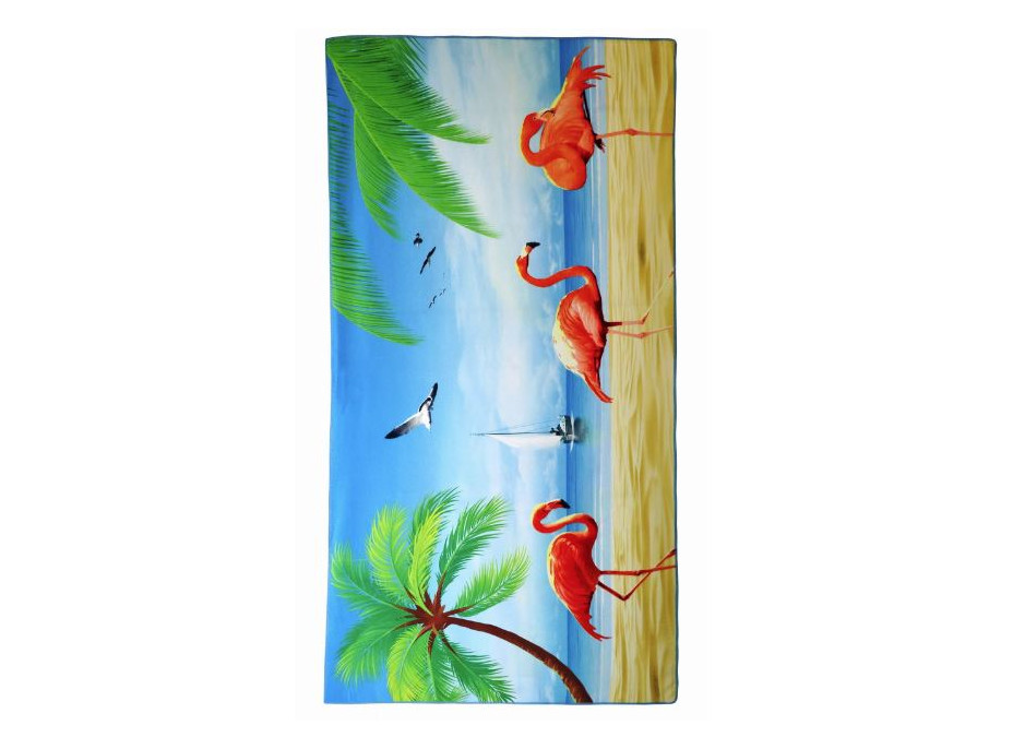 Plážová osuška 70x140 cm Summer Paradise - Plameniaky