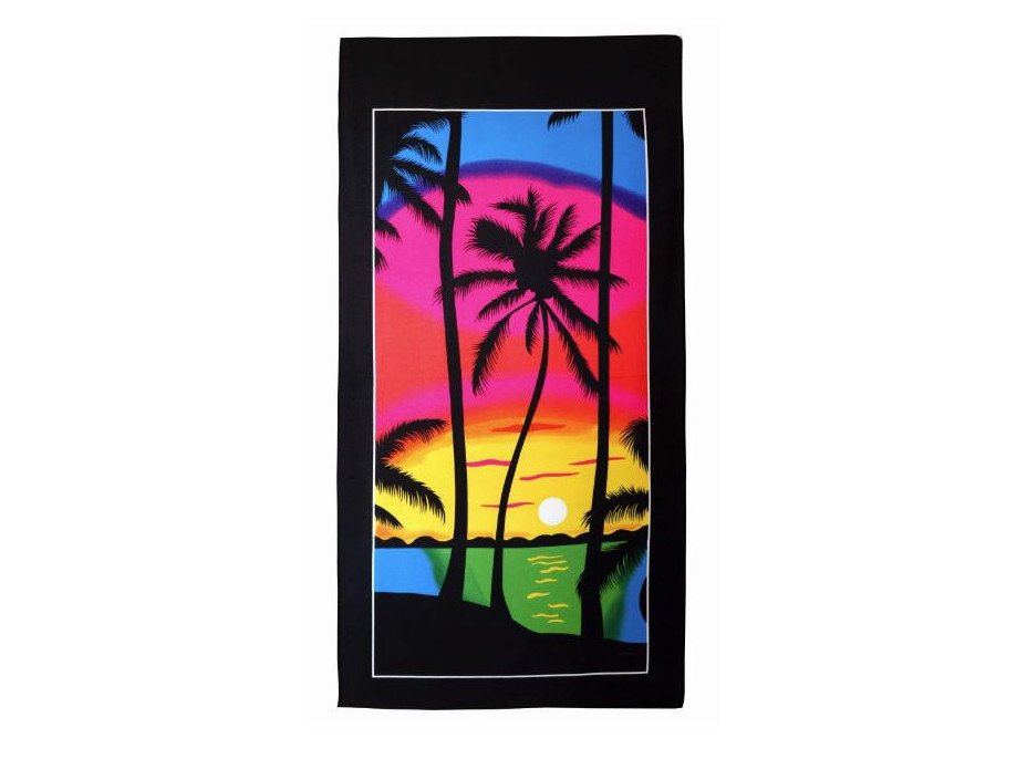 Plážová osuška 70x140 cm Summer Sunset - Palmy