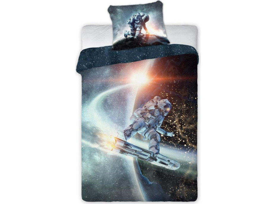 Bavlnené obliečky KOSMOS Astronaut - 160x200 cm