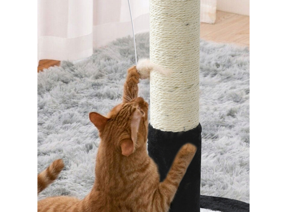 Mačacie škrabadlo 43 cm - čierne