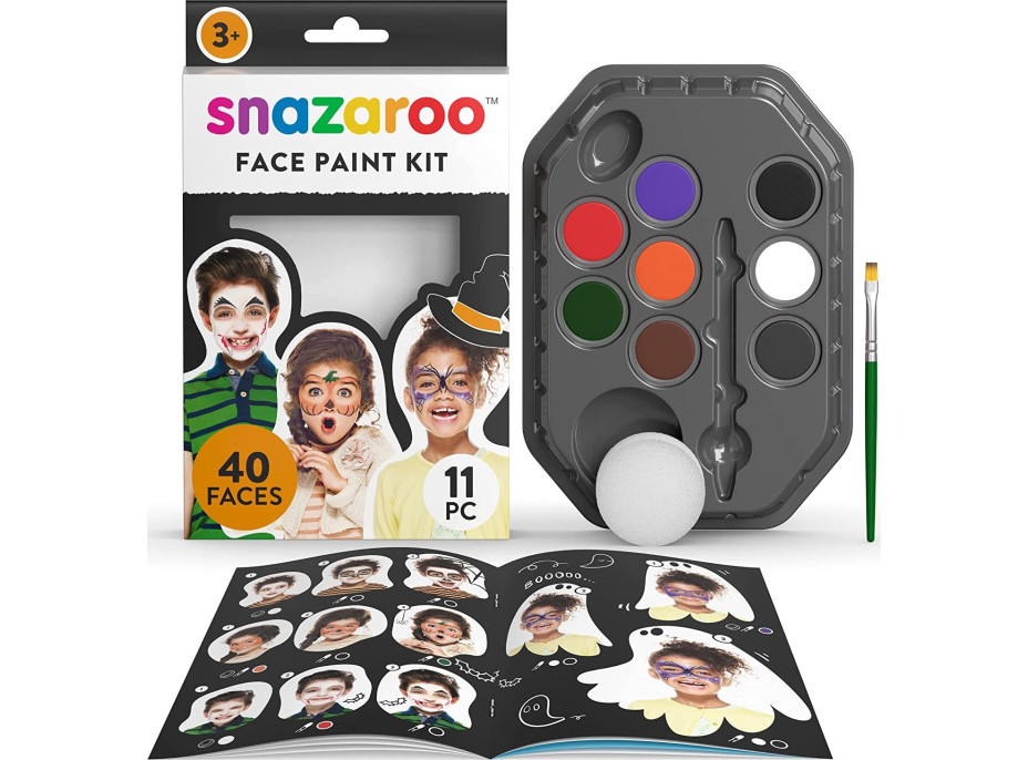 SNAZAROO Sada 8 farieb na tvár - Halloween