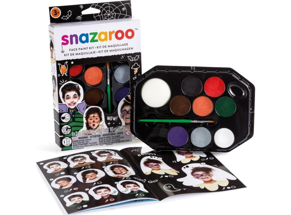 SNAZAROO Sada 8 farieb na tvár - Halloween