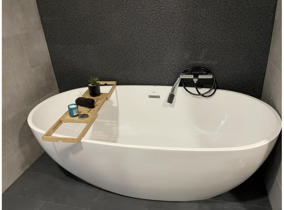 Voľne stojaca akrylátová vaňa MEXEN ERIS 170x85 cm - biela, 53441708500