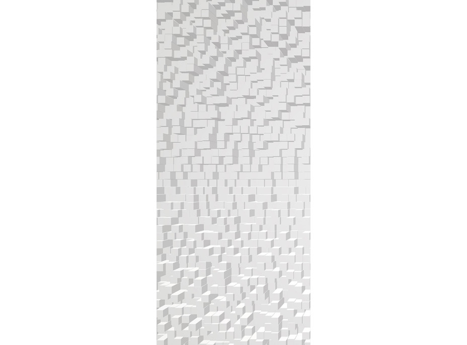 Moderné fototapety - 3D abstrakcie - biele kocky - 90x202 cm