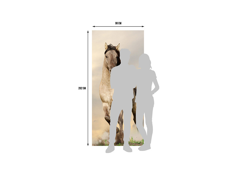 Moderné fototapety - Cválajúci kôň - 90x202 cm