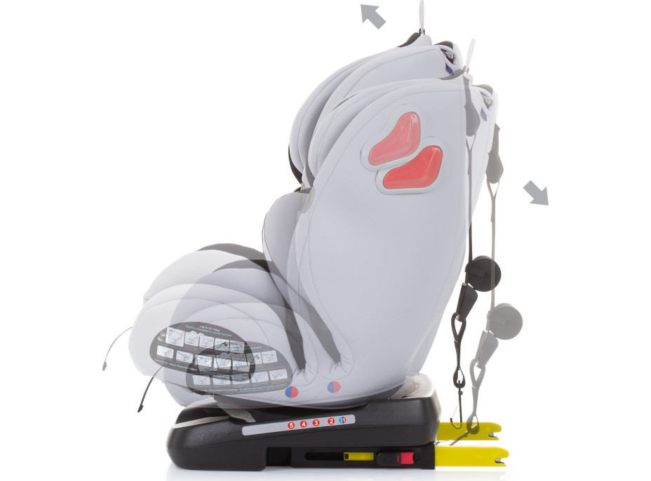 CHIPOLINO Autosedačka Journey otočná 360 Isofix 0-36 kg Glacier
