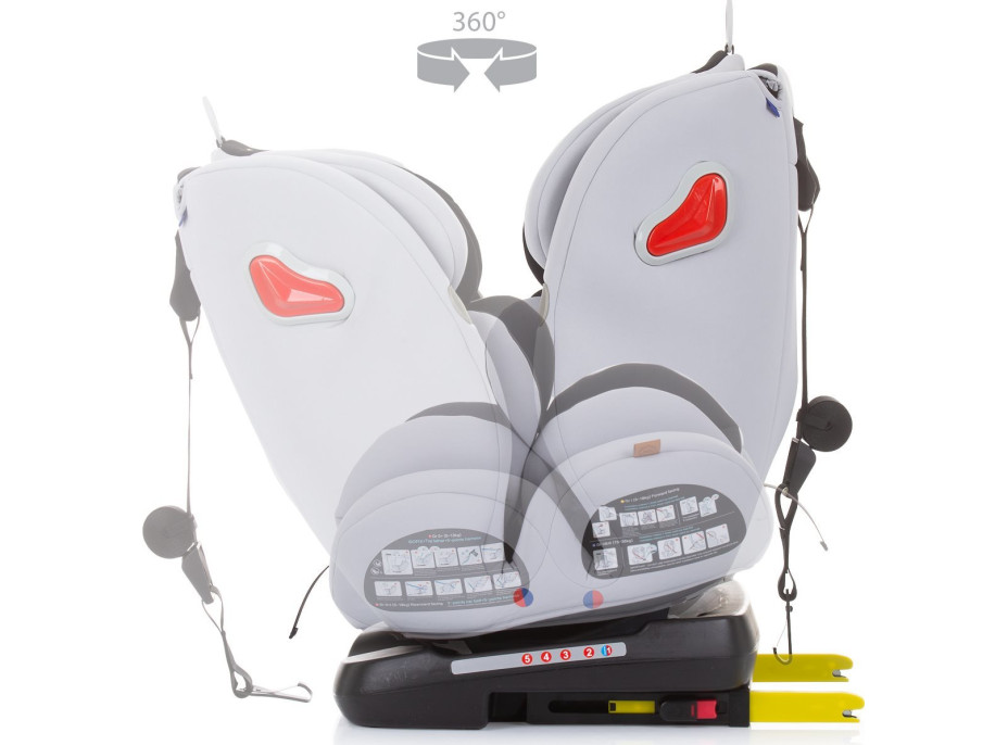 CHIPOLINO Autosedačka Journey otočná 360 Isofix 0-36 kg Glacier