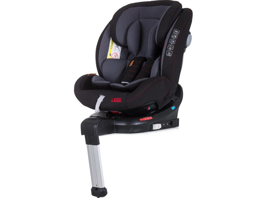 CHIPOLINO Autosedačka Lego otočná 360 Isofix 0-36 kg Raven