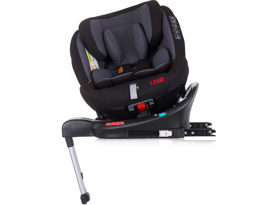 CHIPOLINO Autosedačka Lego otočná 360 Isofix 0-36 kg Raven