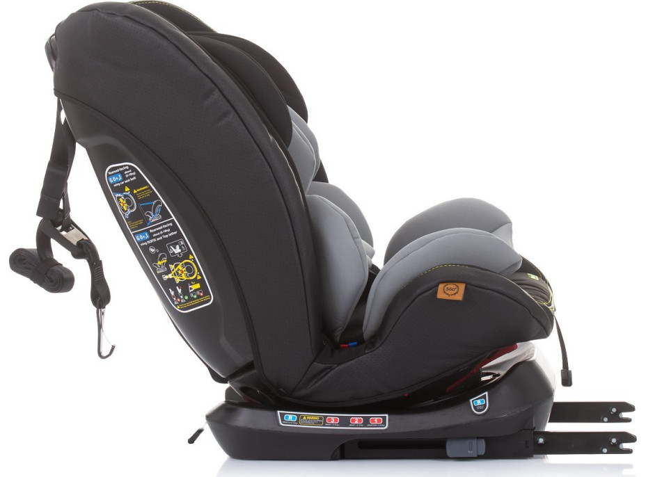 CHIPOLINO Autosedačka Techno 360 Isofix 0-36 kg Glacier